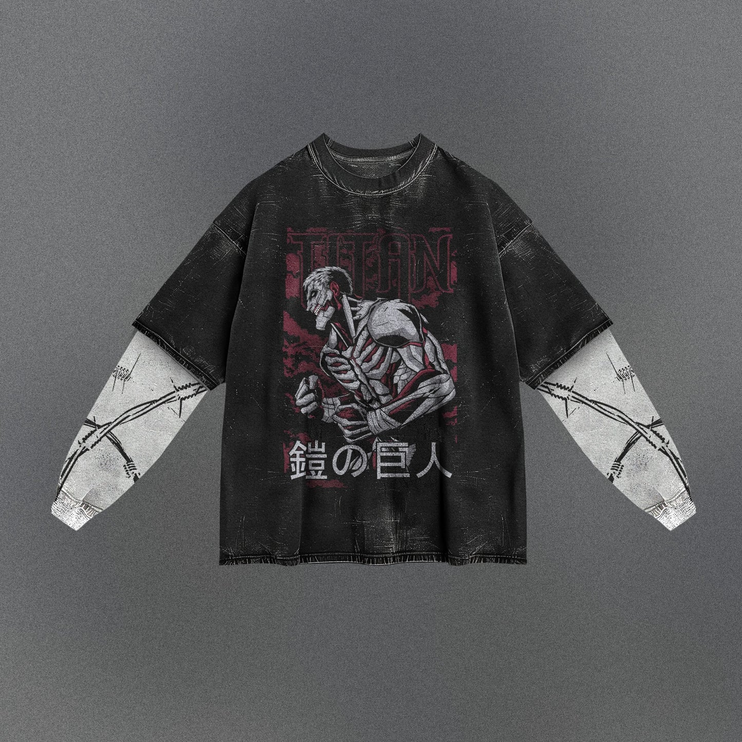 Attack on Titan Lightweight Double Sleeve T-shirt