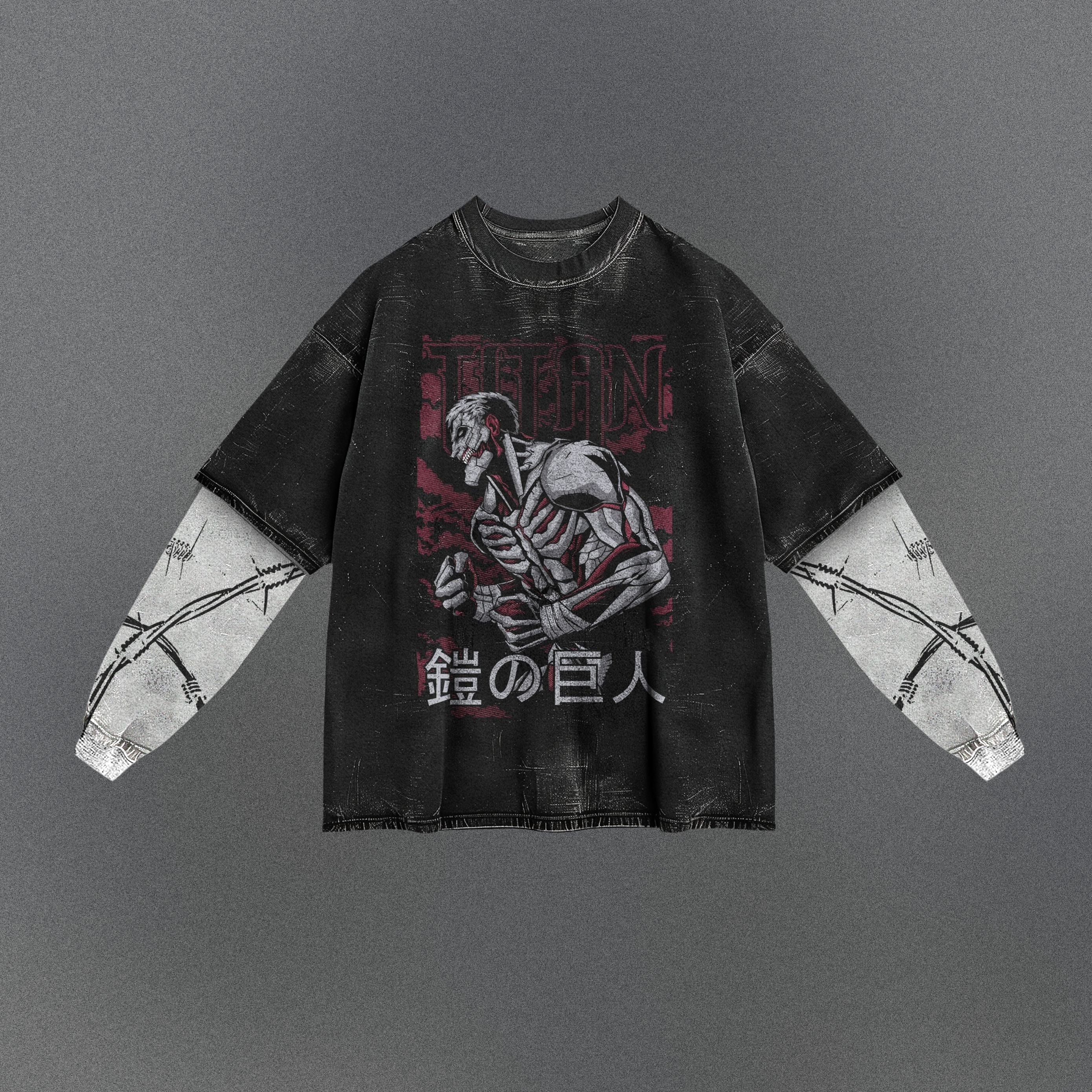 Attack on Titan Lightweight Double Sleeve T-shirt