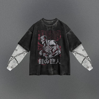 Attack on Titan Lightweight Double Sleeve T-shirt