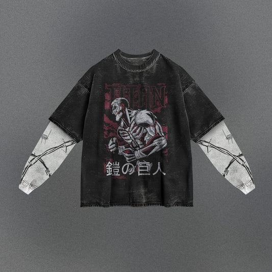 Attack on Titan Lightweight Double Sleeve T-shirt