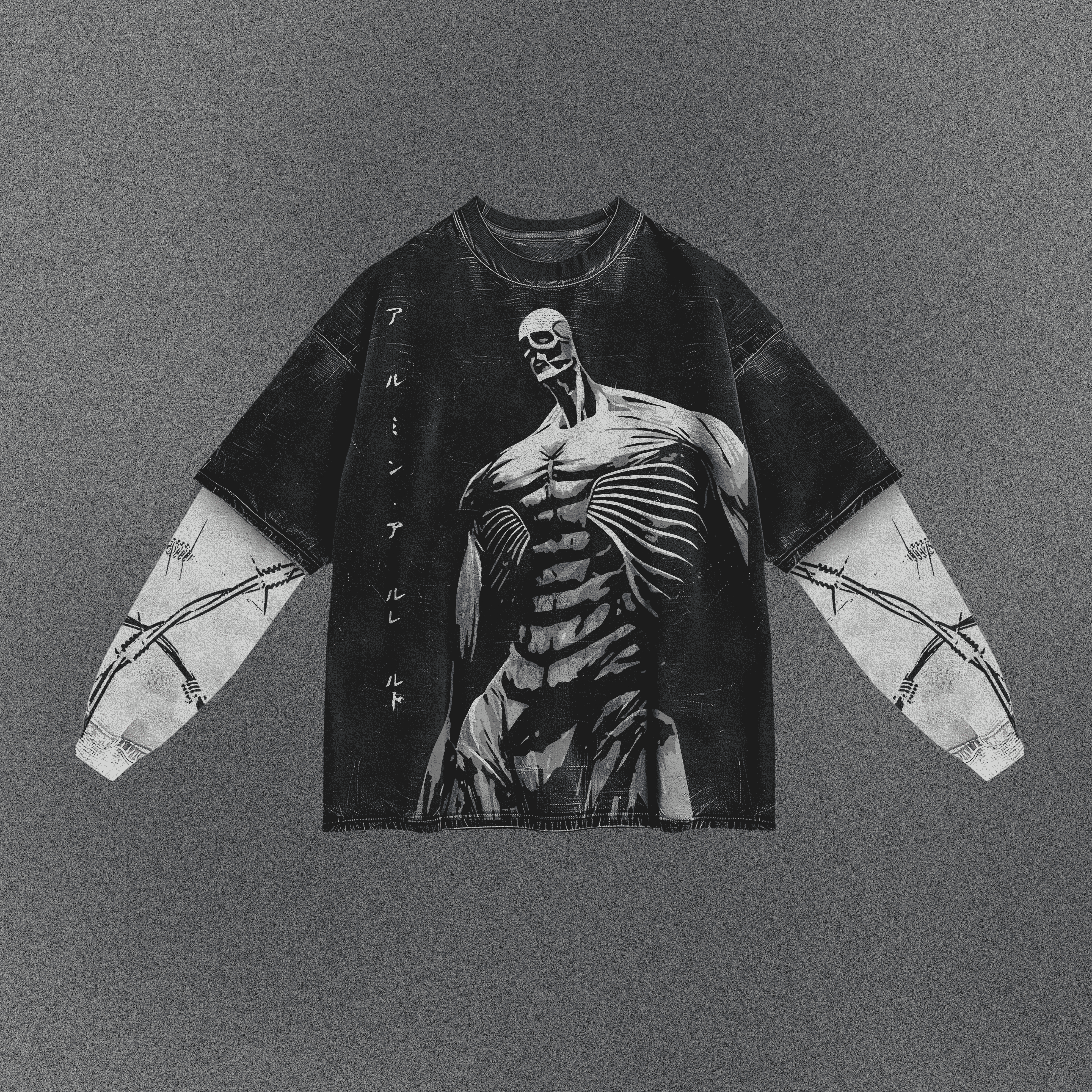 Attack on Titan Non-restrictive Double Sleeve T-shirt