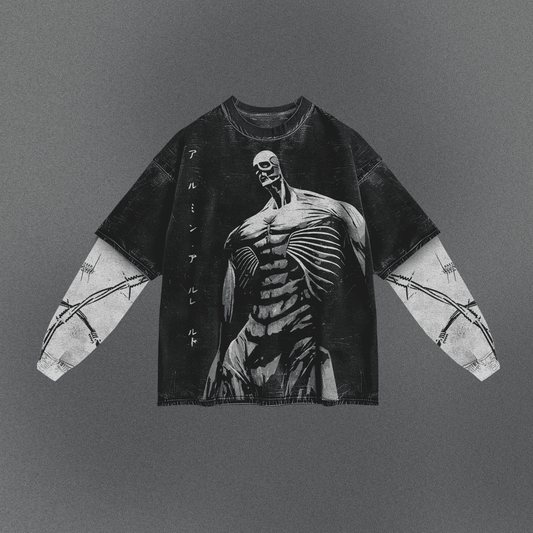 Attack on Titan Non-restrictive Double Sleeve T-shirt