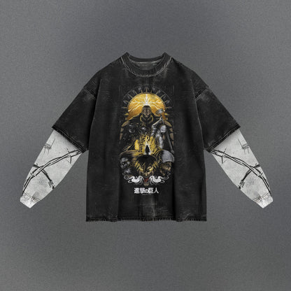 Attack on Titan Cozy Double Sleeve T-shirt