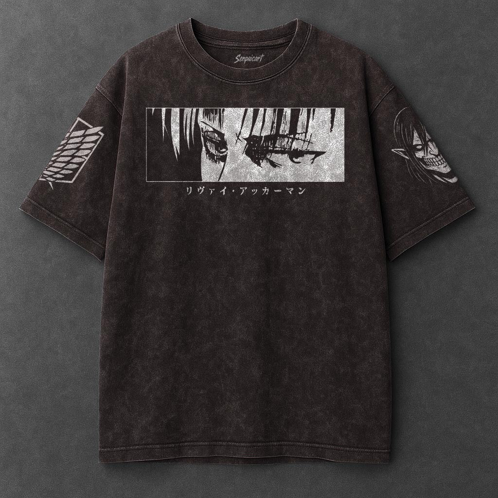 Attack on Titan Premium Effortless Brown Washed T-Shirt