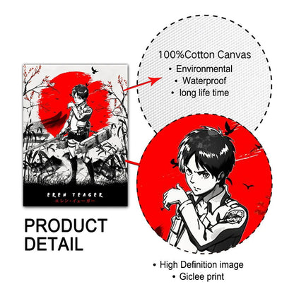 Attack on Titan Artistic Posters - Senpai Attire