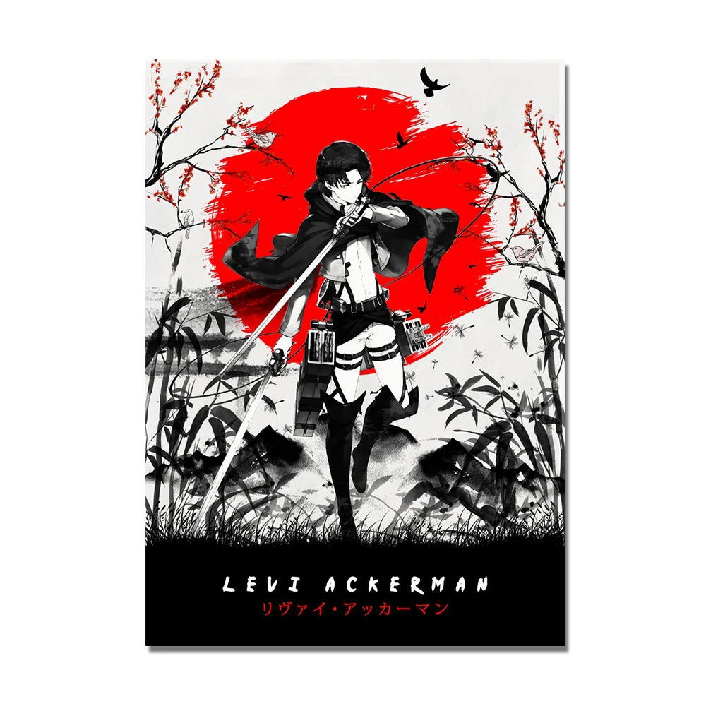Attack on Titan Artistic Posters - Senpai Attire
