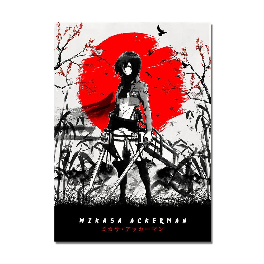 Attack on Titan Artistic Posters - Senpai Attire