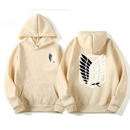 Attack on Titan Black Hoodie - Senpai Attire