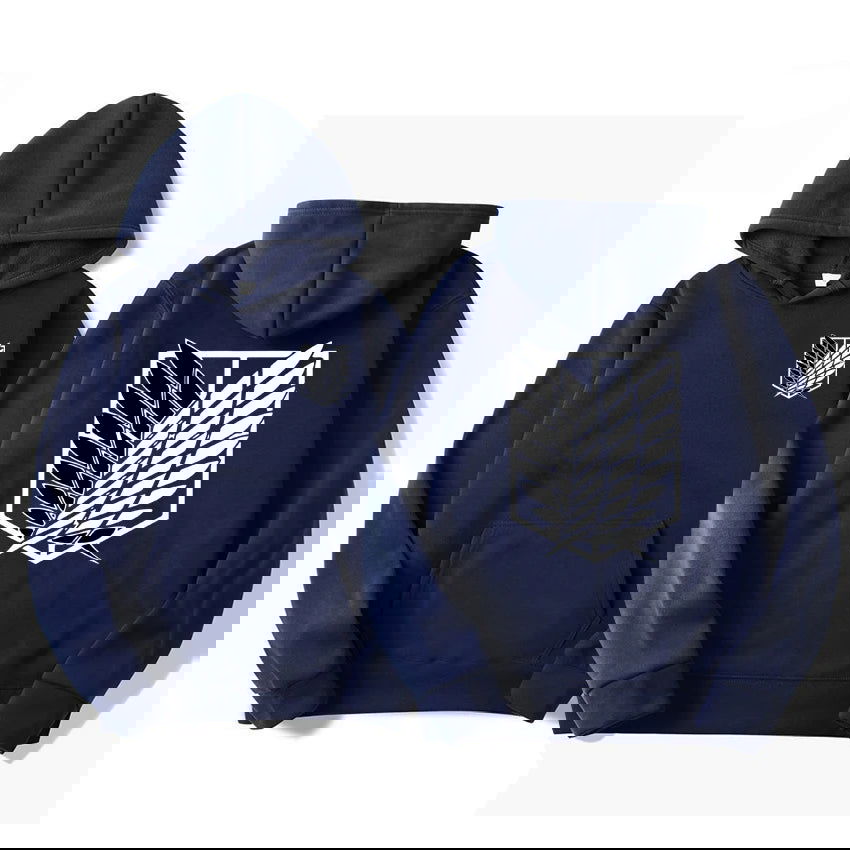 Attack on Titan Black Hoodie - Senpai Attire