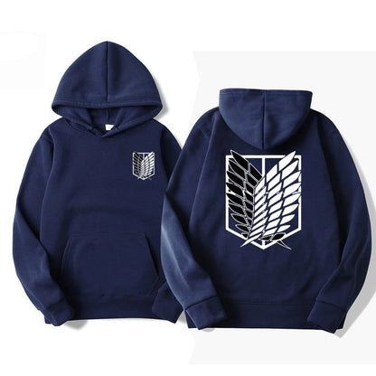 Attack on Titan Black Hoodie - Senpai Attire