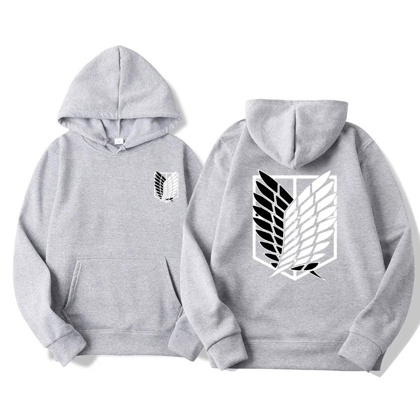 Attack on Titan Black Hoodie - Senpai Attire