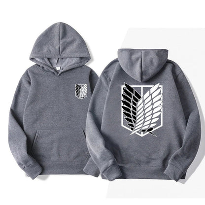 Attack on Titan Black Hoodie - Senpai Attire