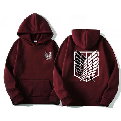 Attack on Titan Black Hoodie - Senpai Attire