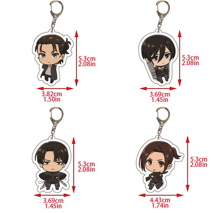 Attack on Titan Cute Keychain - Senpai Attire