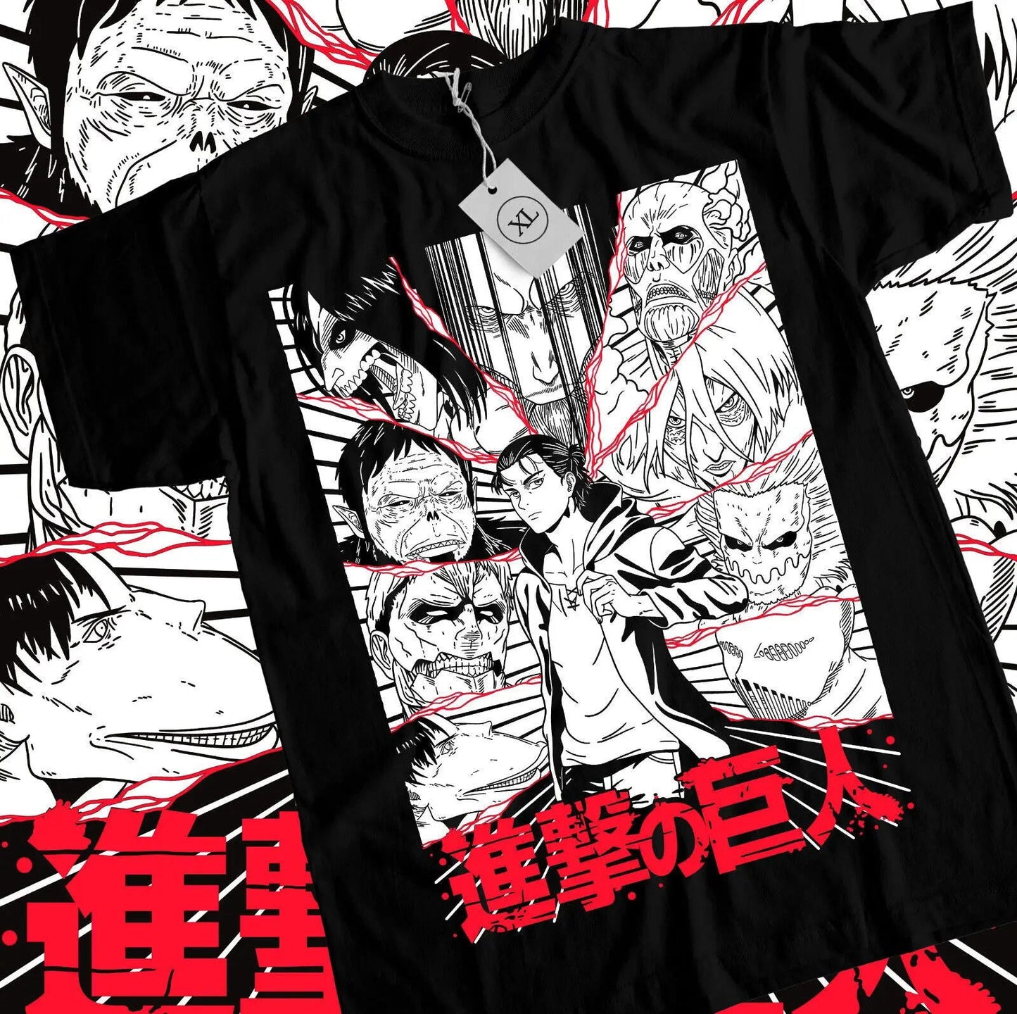 Attack on Titan Eren & Titans T-shirt - Senpai Attire