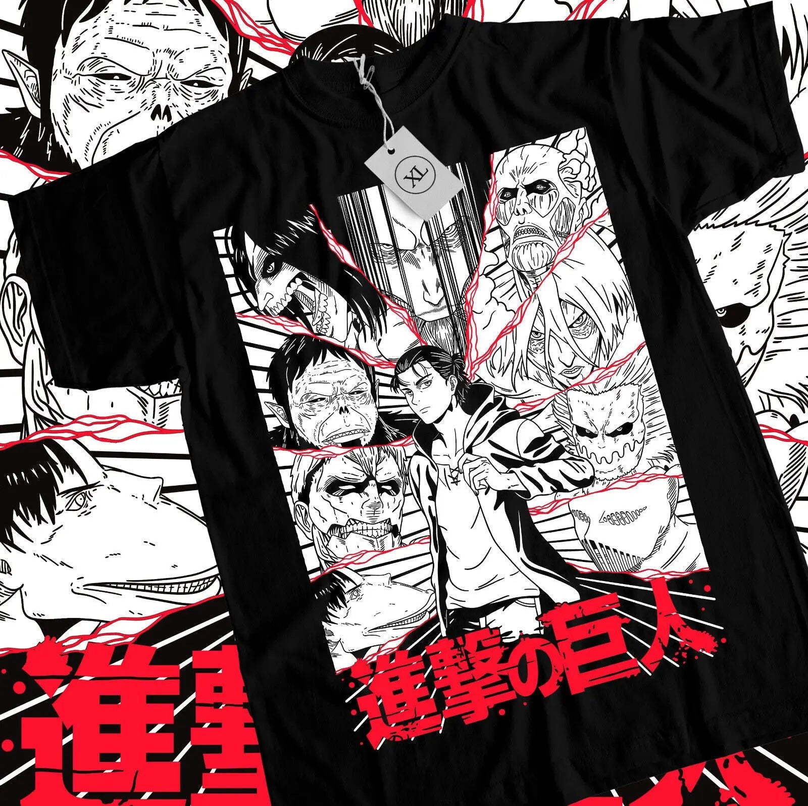 Attack on Titan Eren & Titans T-shirt - Senpai Attire