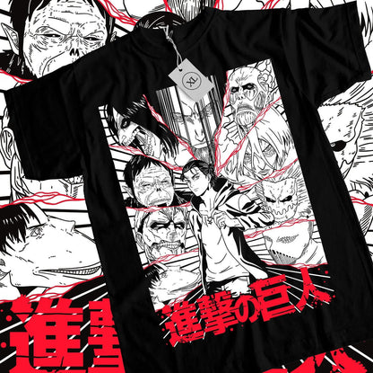 Attack on Titan Eren & Titans T-shirt - Senpai Attire