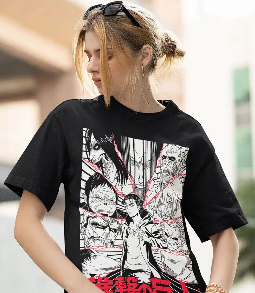 Attack on Titan Eren & Titans T-shirt - Senpai Attire