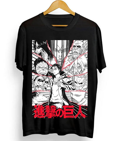 Attack on Titan Eren & Titans T-shirt - Senpai Attire