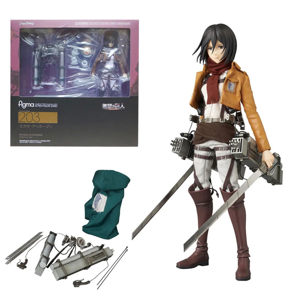 Attack on Titan Mikasa Action Figure - Senpai Attire