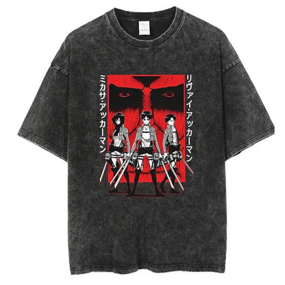 Attack on Titan trending anime Artistic T-shirt - Senpai Attire