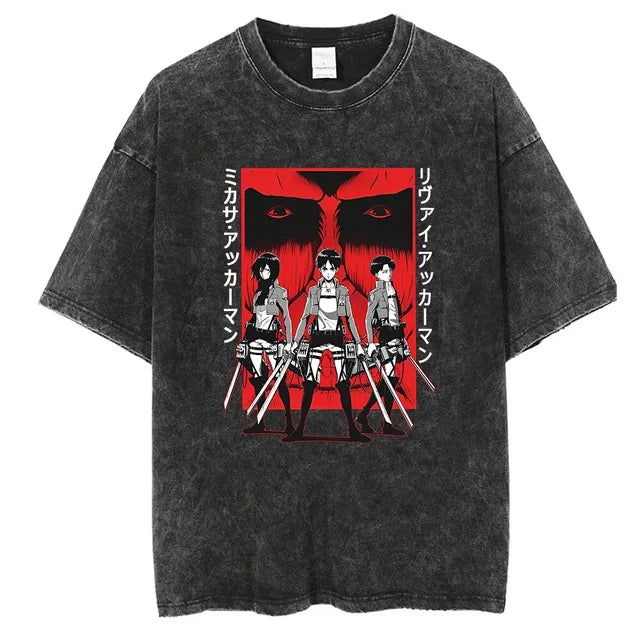 Attack on Titan trending anime Artistic T-shirt - Senpai Attire