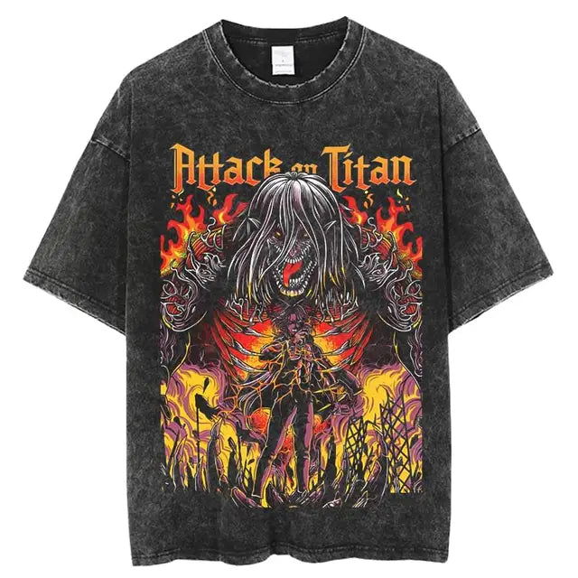 Attack on Titan trending anime Casual T-shirt - Senpai Attire