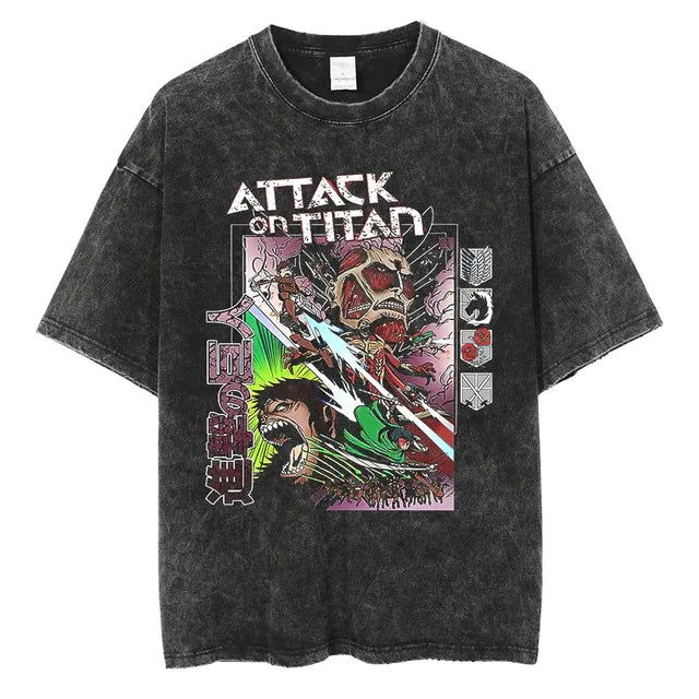 Attack on Titan trending anime Distinct T-shirt - Senpai Attire