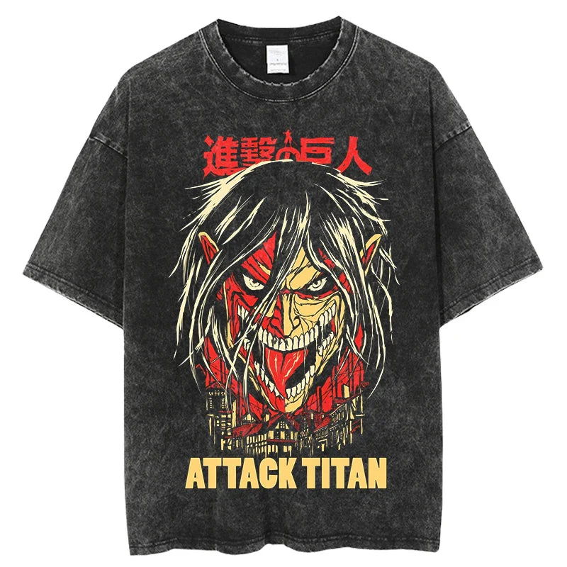 Attack on Titan trending anime Edgy T-shirt - Senpai Attire