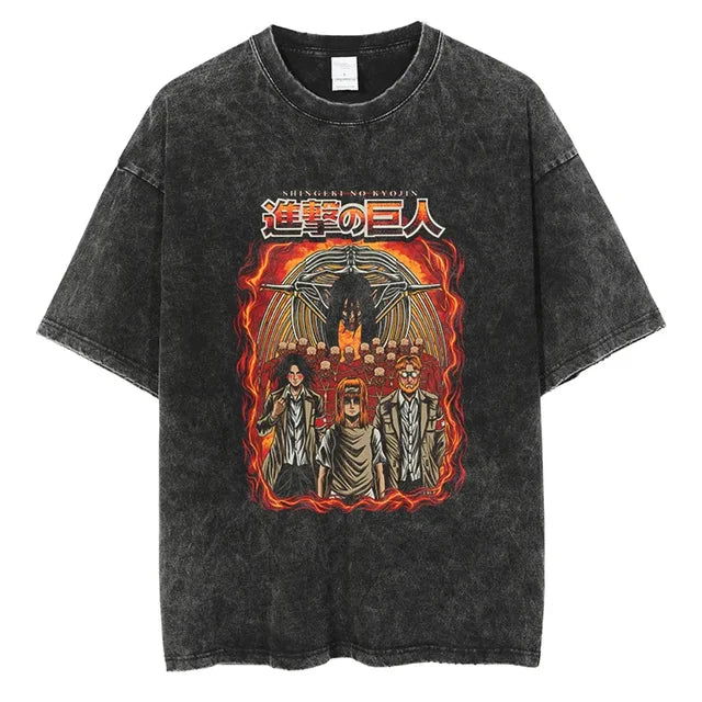 Attack on Titan trending anime Gleaming T-shirt - Senpai Attire