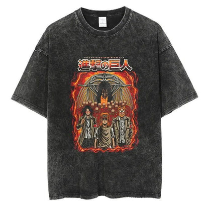 Attack on Titan trending anime Gleaming T-shirt - Senpai Attire