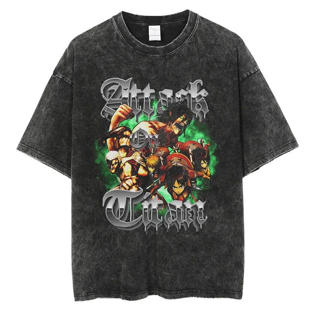 Attack on Titan trending anime Luminous T-shirt - Senpai Attire