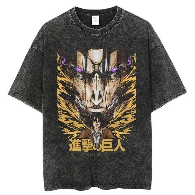 Attack on Titan trending anime Magnetic T-shirt - Senpai Attire