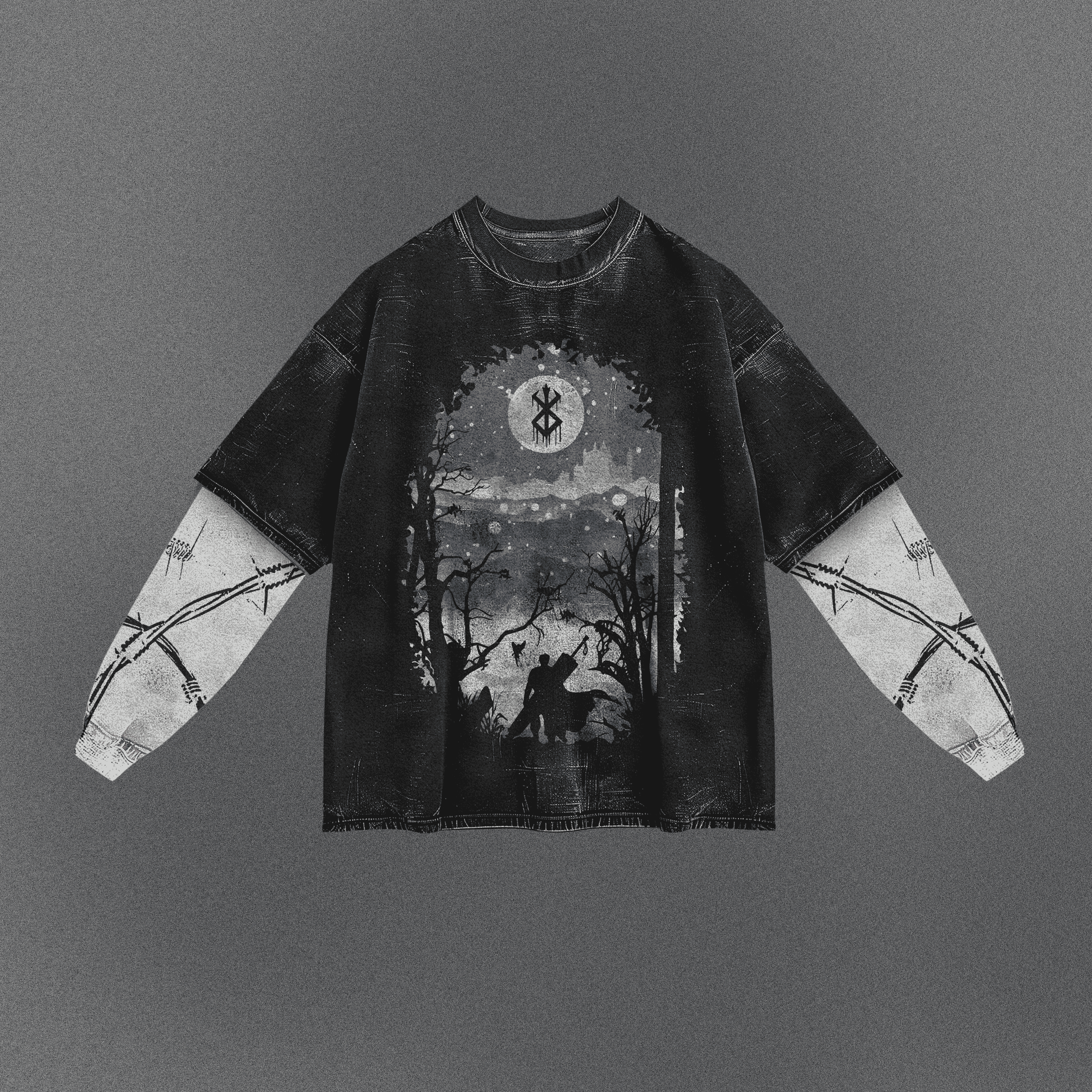 Berserk Flowy Double Sleeve T-shirt