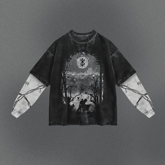 Berserk Flowy Double Sleeve T-shirt