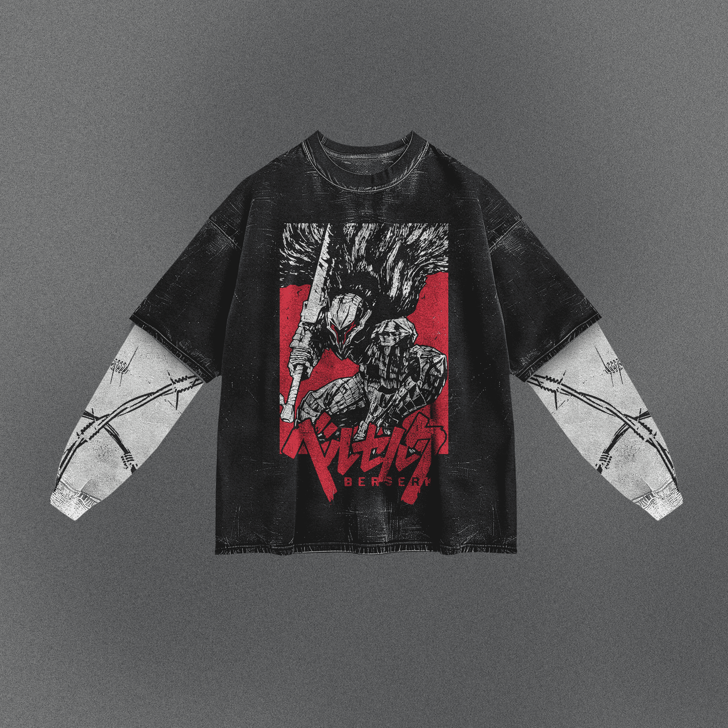 Berserk Oversized Double Sleeve T-shirt