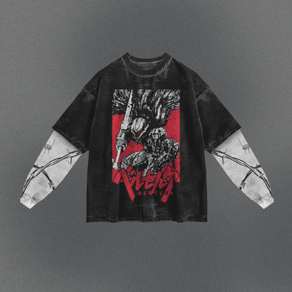 Berserk Oversized Double Sleeve T-shirt
