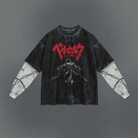 Berserk Elongated Double Sleeve T-shirt