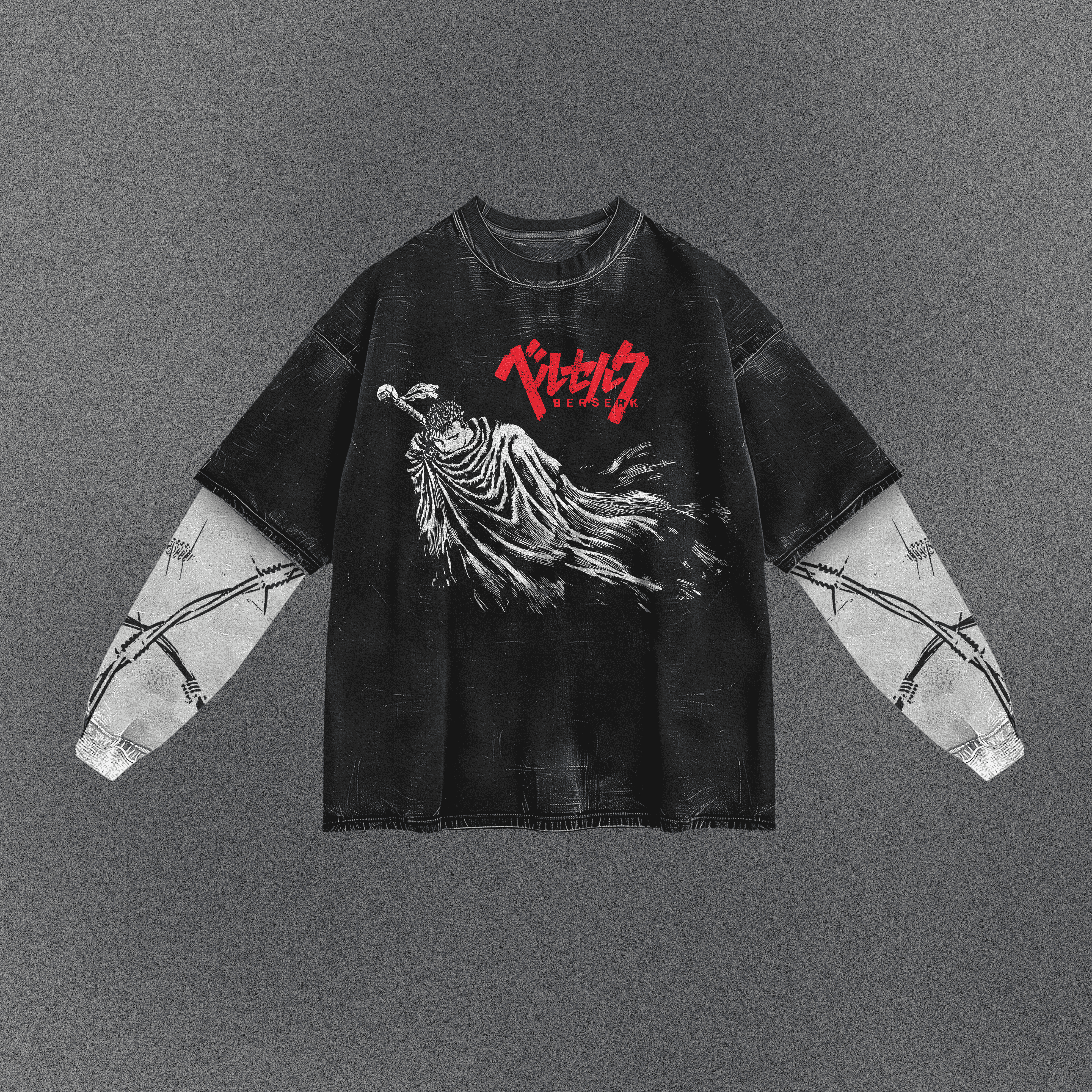 Berserk Drapey Double Sleeve T-shirt