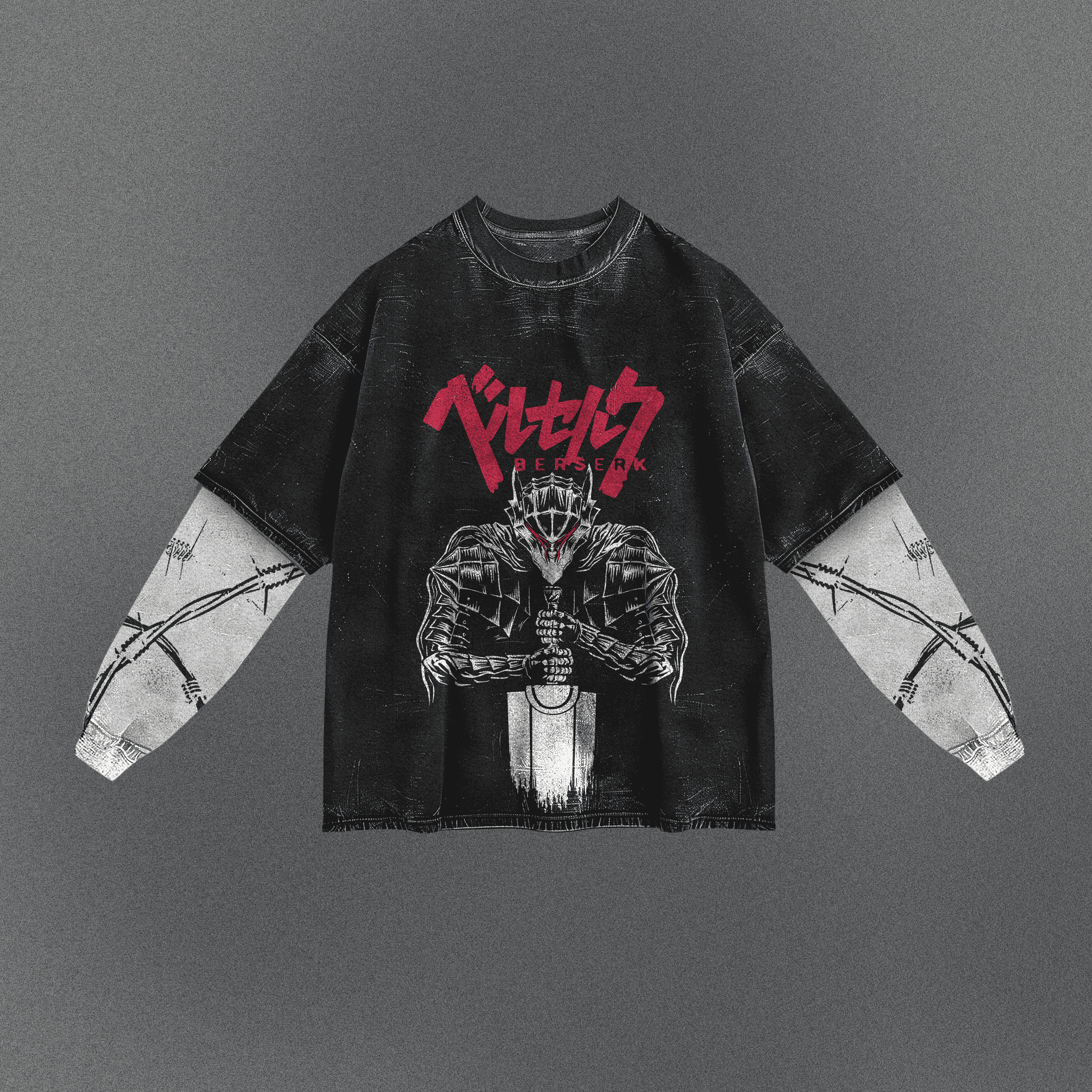 Berserk Slouchy Double Sleeve T-shirt