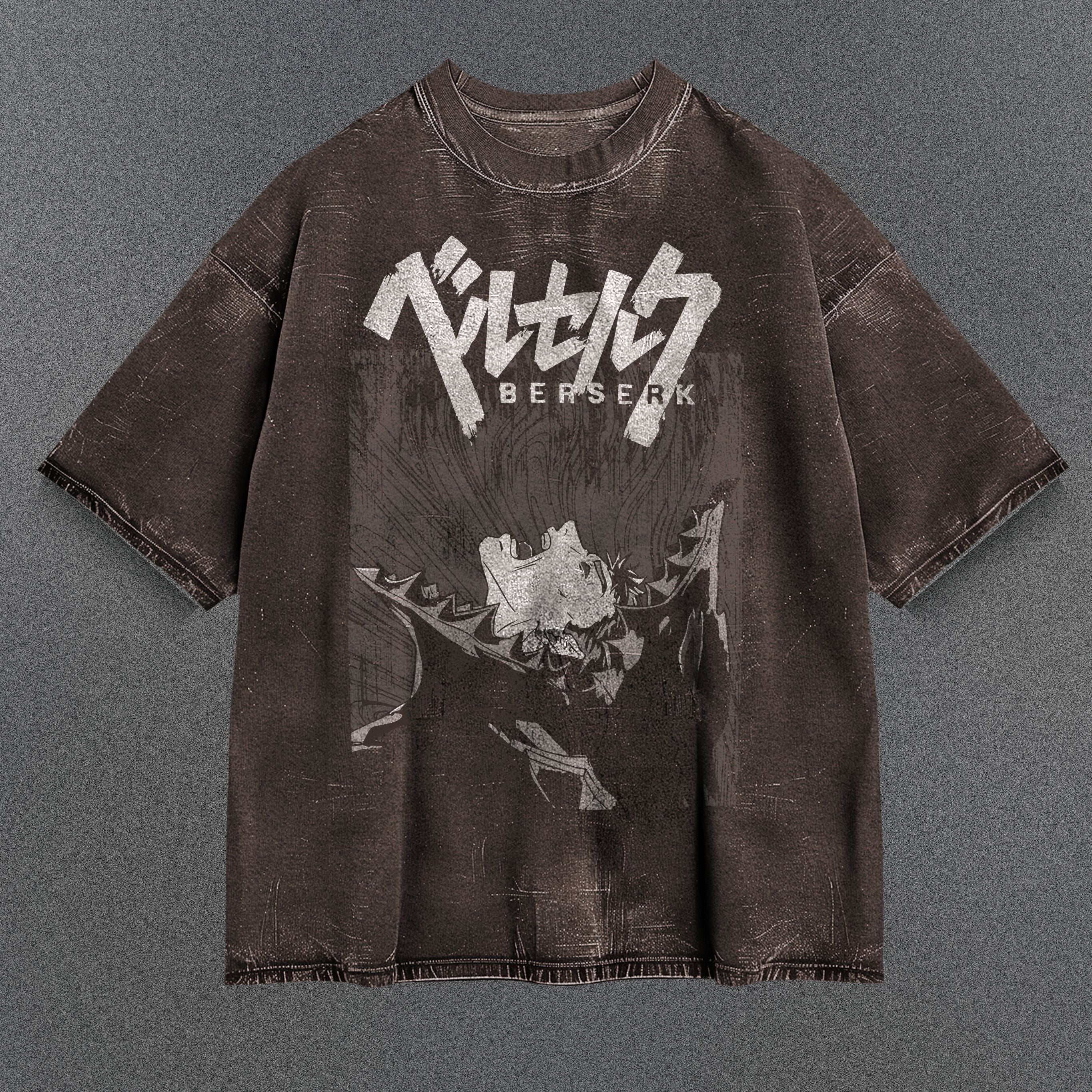 Berserk Breezy Brown Washed T-Shirt