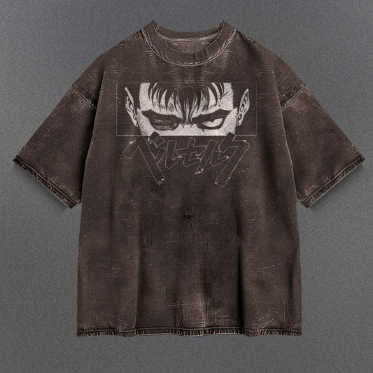 Berserk Lightweight Brown Washed T-Shirt