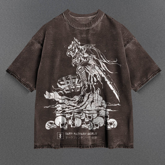 Berserk Graphic Brown Washed T-Shirt