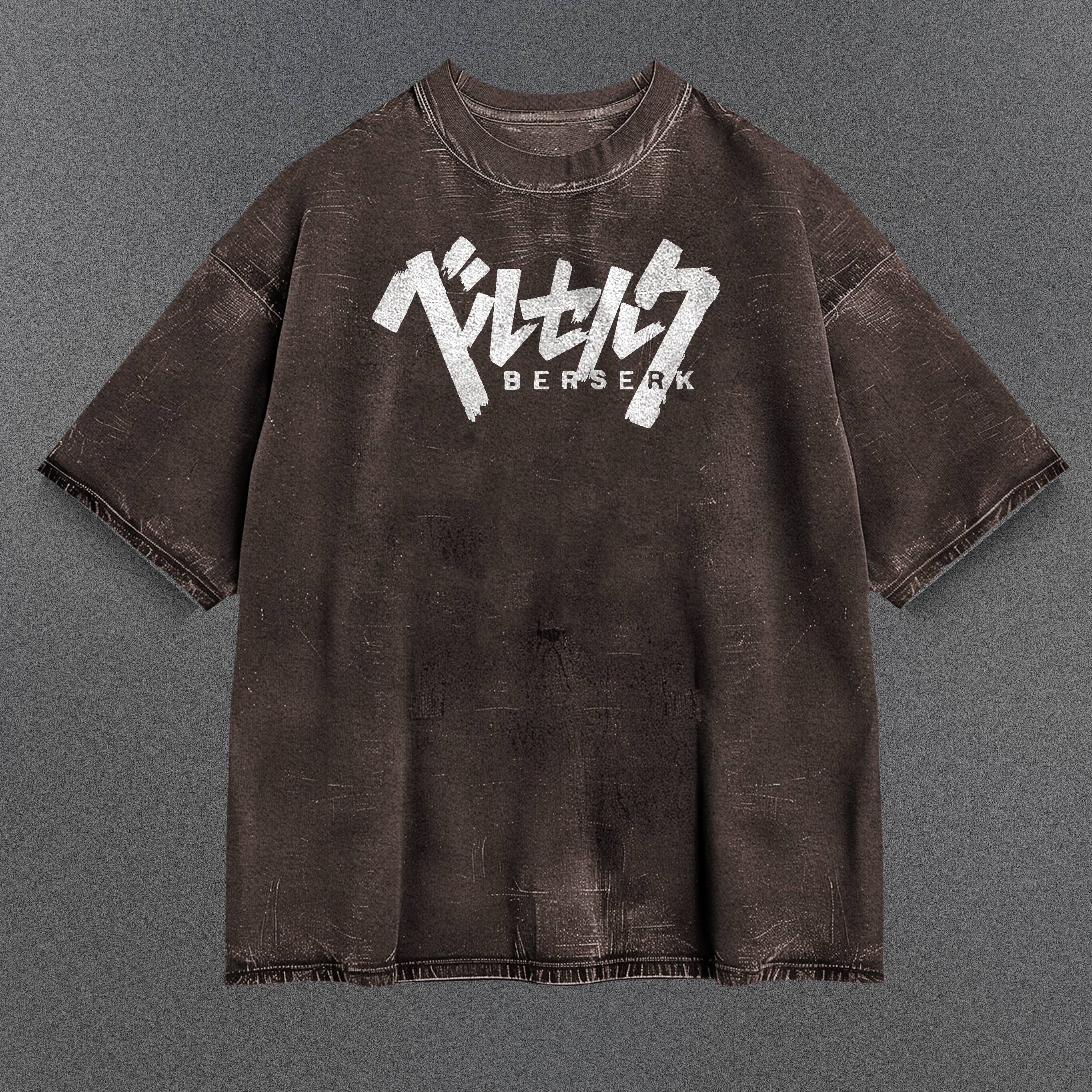 Berserk Everyday Brown Washed T-Shirt
