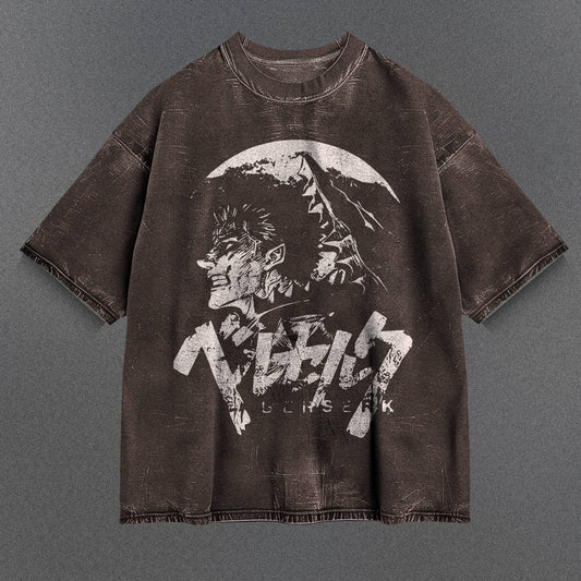 Berserk Smooth Brown Washed T-Shirt