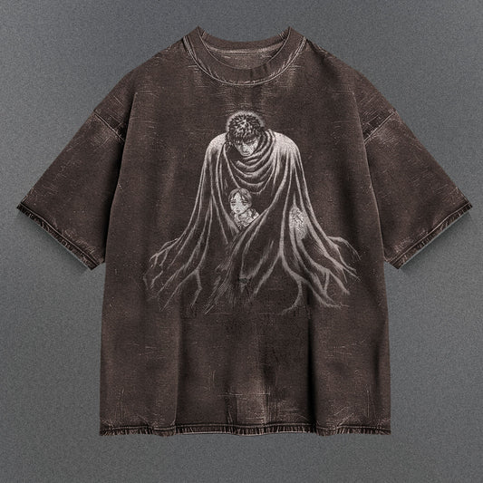 Berserk Casual Brown Washed T-Shirt