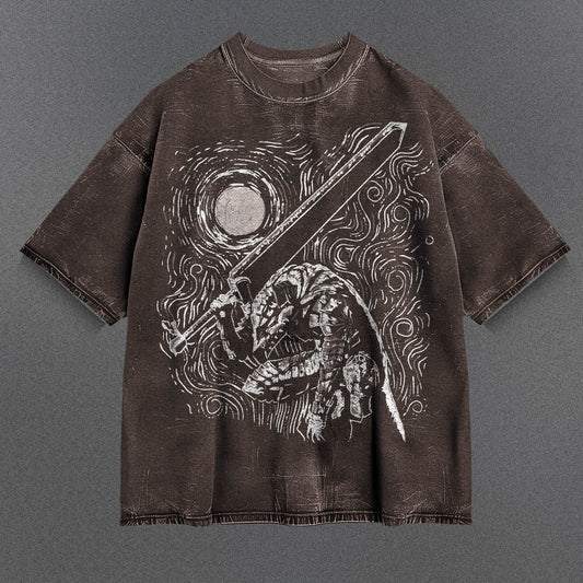 Berserk Modern Brown Washed T-Shirt