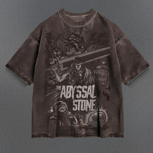 Berserk Roomy Brown Washed T-Shirt