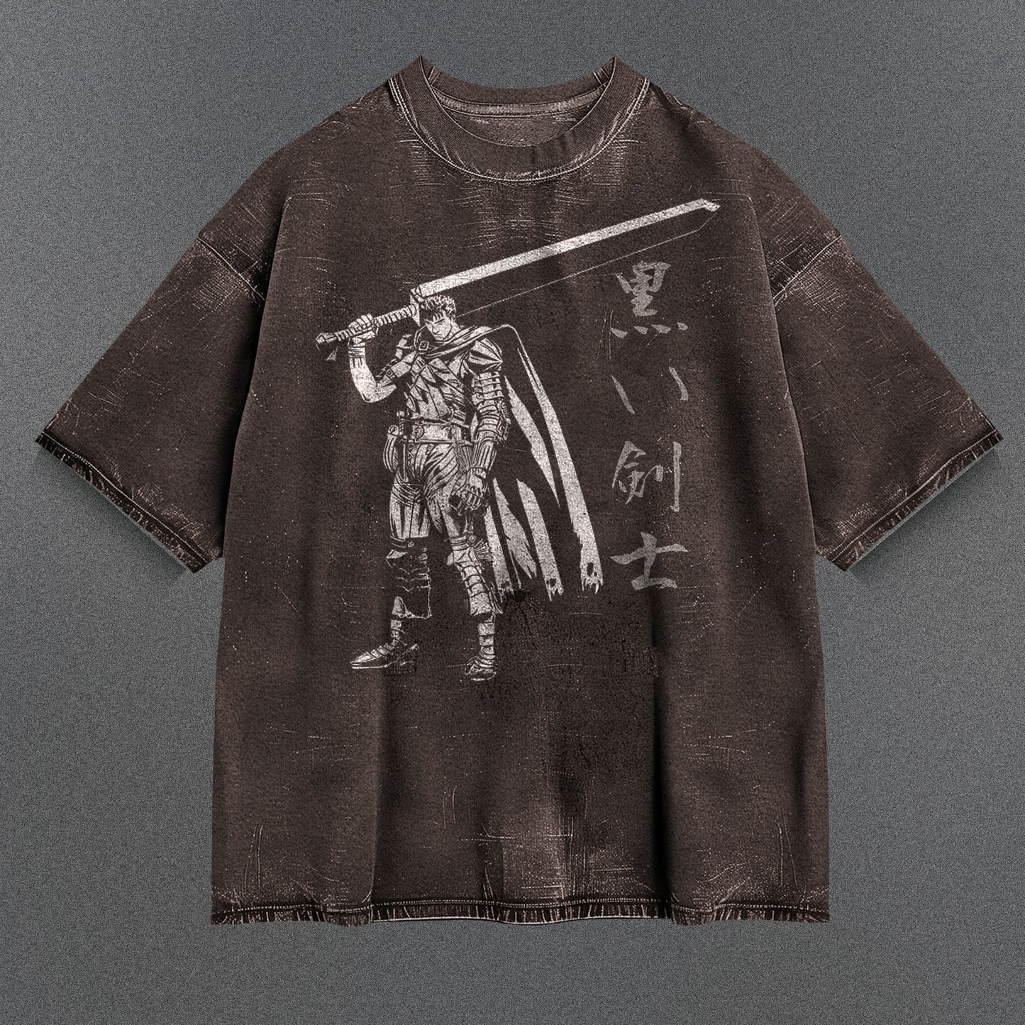 Berserk Billowy Brown Washed T-Shirt