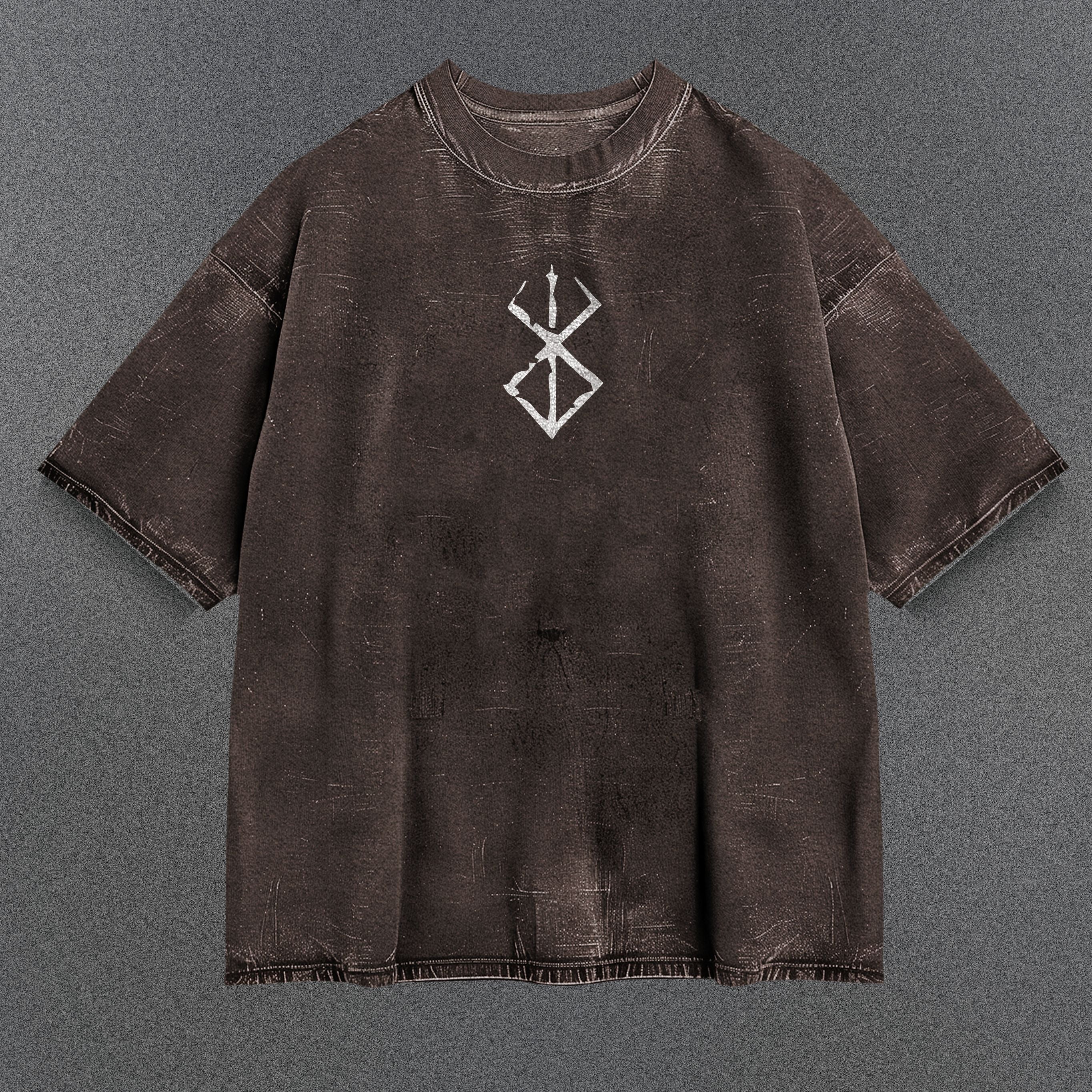 Berserk Soft Brown Washed T-Shirt